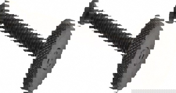 C-12L14 Steel Thumb Screw: 1/4-20, Knurled Head